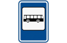 Dopravní značka „Zastávka autobusu“ (č. IJ 4c) označuje začátek zastávky autobusu. Je-li užit na značce místo symbolu autobusu uveden nápis „TAXI“, označuje značka začátek zastávky vozidel taxislužby. Značka přerušuje platnost značek „Zákaz zastavení“ (č. B 28) a „Zákaz stání“ č. B 29 a značek označujících parkoviště (č. IP 11a až č. IP 13c). TestImage
